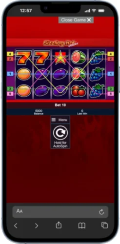Sizzling Hot Deluxe play game